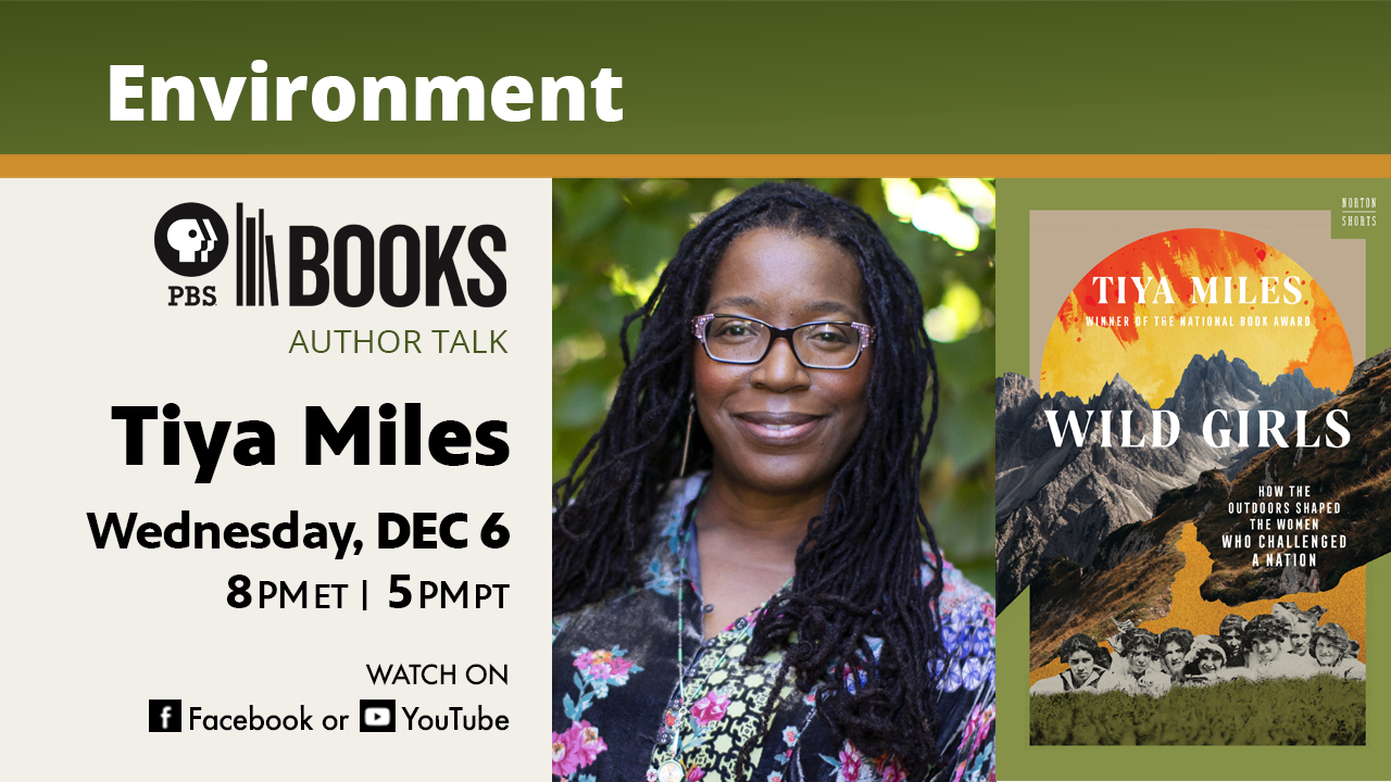 Tiya Miles Headshot, "Wild Girls" bookcover, and event information